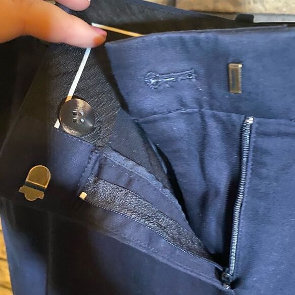 Ann Taylor navy blue dress capris 8p petite‎ - Picture 4 of 11